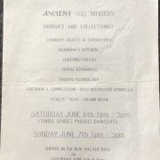 Poster of event.